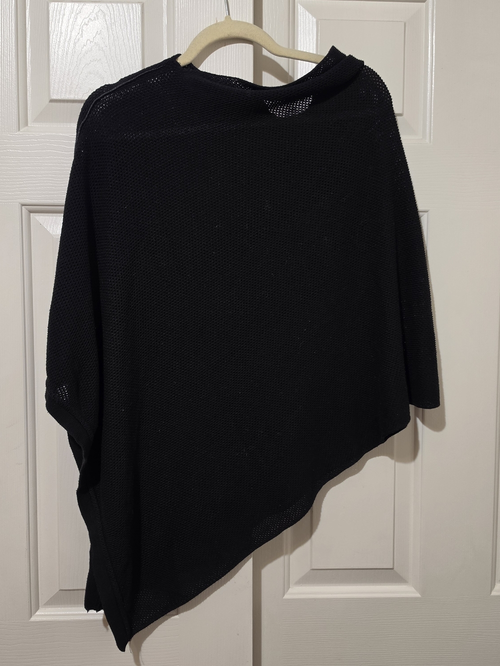 Women’s Black Asymmetrical Knit Sweater